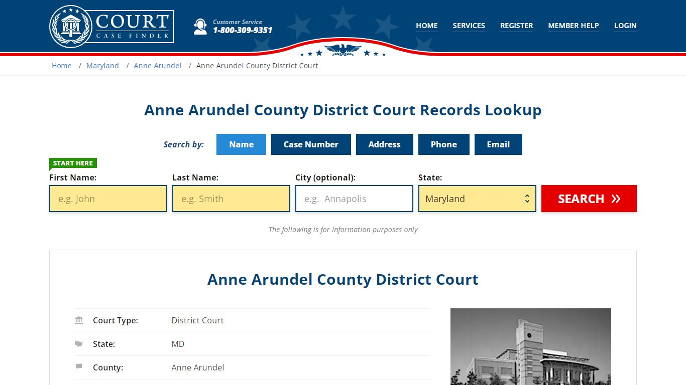 Anne Arundel County District Court Records Lookup